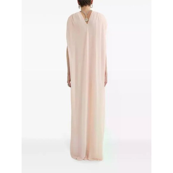 Jil Sander Sleeveless Maxi Dress in Confetti Pink 38 New Womens Formal Gown - Picture 14 of 16